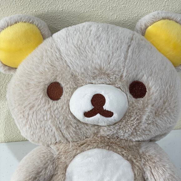 Rilakkuma Official San-X Japan Super Soft Plush Stuffed Animal Bear Zip Pocket - Picture 4 of 9